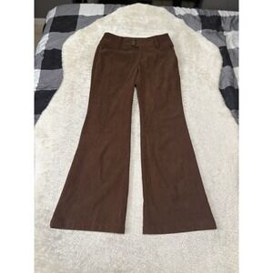 New Cider High Waist Brown Corduroy Womens Pants‎ Size Small Flared Western